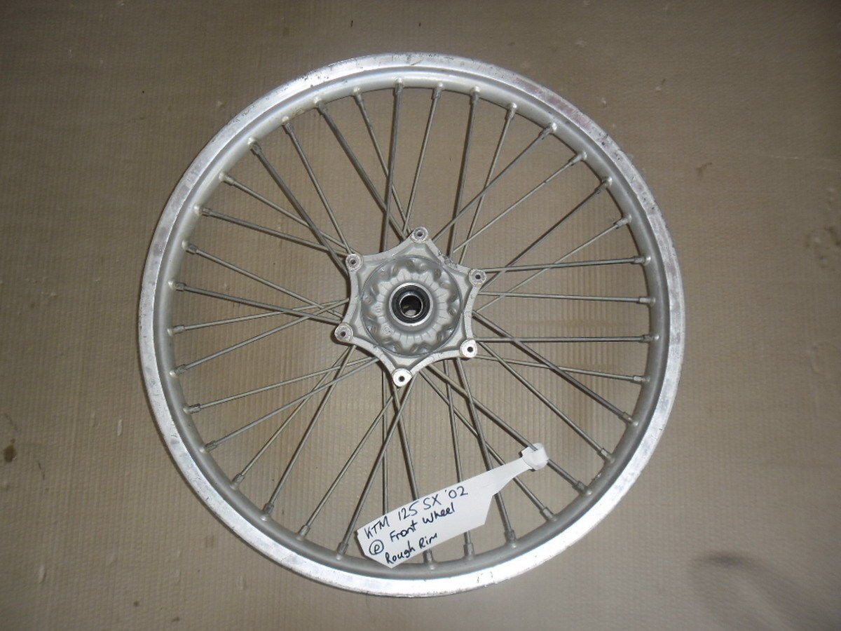 KTM 125 SX 125SX SX125 02 Front Wheel Hub Spokes Rim Tyre