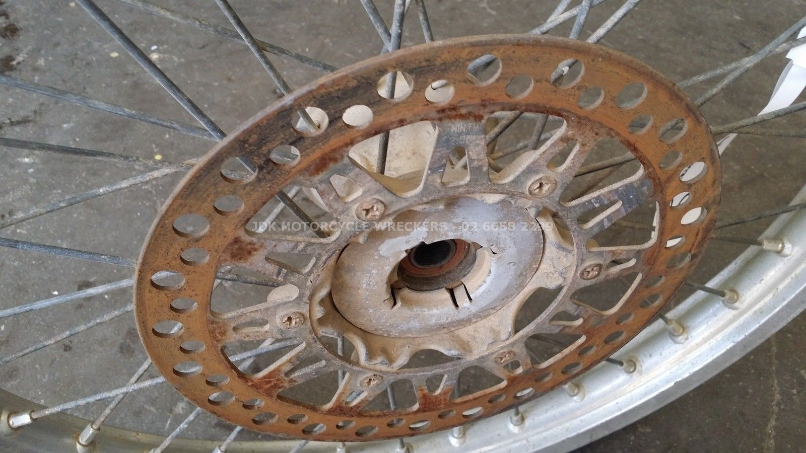 Front Brake Disc Rotor off a Suzuki RM250 RM 250 125 1990 90