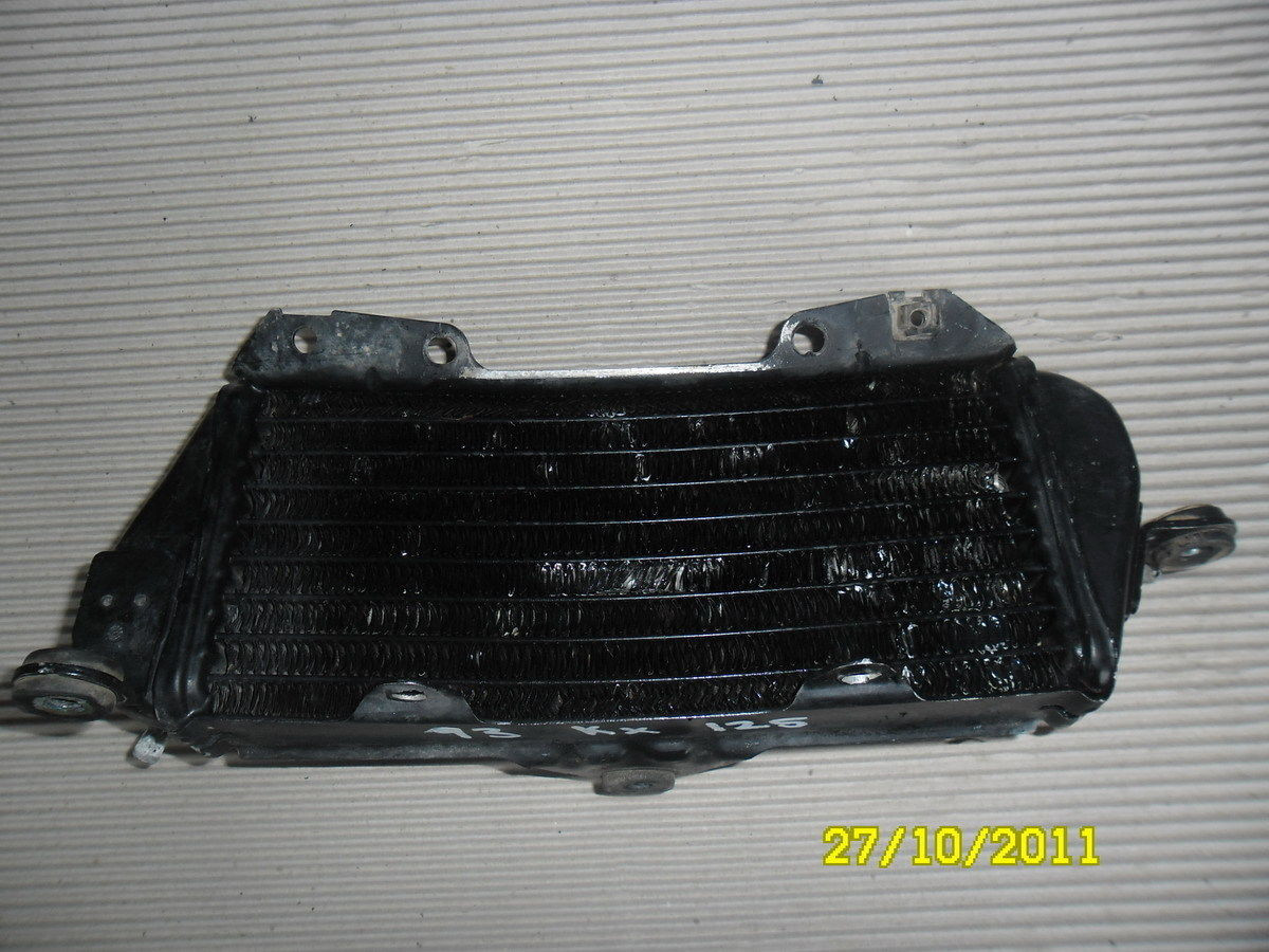 Kawasaki KX125 KX 125 1993 93 Radiator Water Cooler Parts Bits Fair LHS