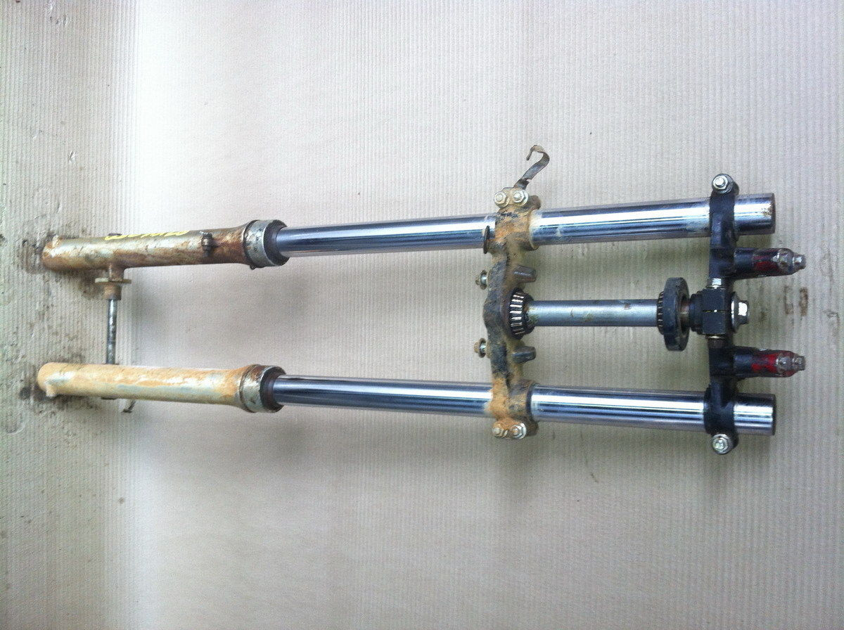 Kawasaki KV250 KV 250 1987 87 Front Suspension Forks