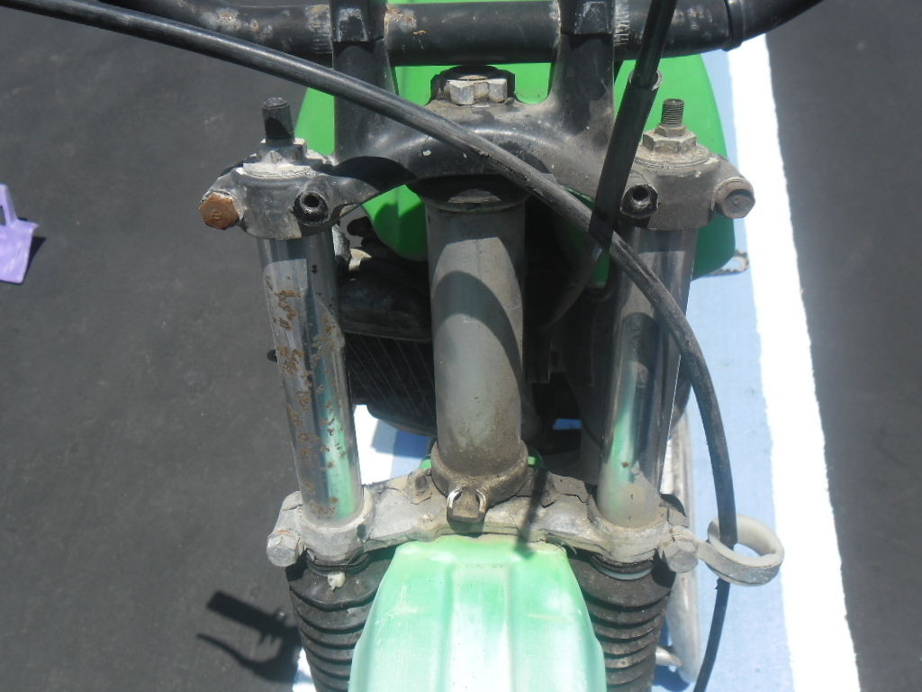 Kawasaki KX 60 KX60 Mini 1987 Triple Clamps Tree Steering Stem Bottom Top Upper