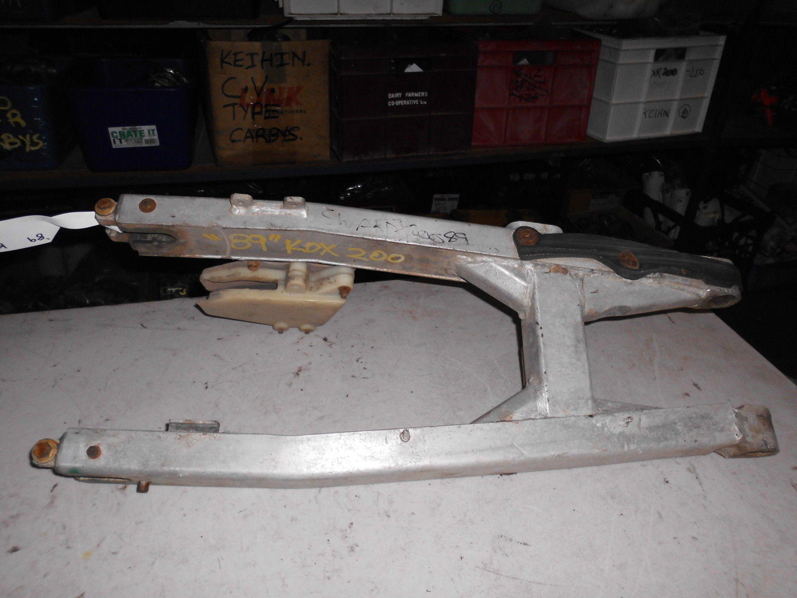 Swing Arm Swingarm Rear Suspension For Kawasaki KDX200 KDX 200 1989 Poor