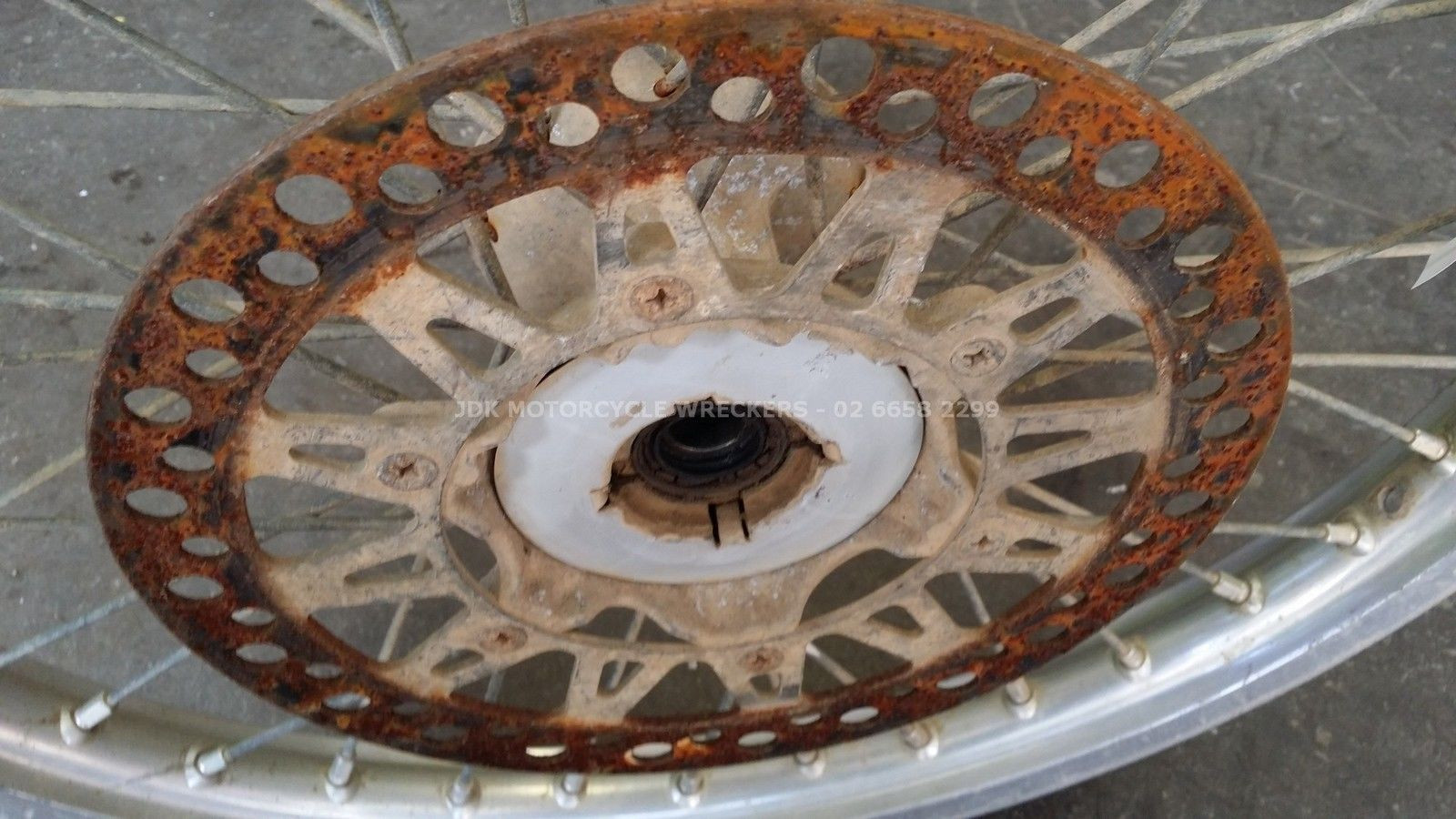 Front Brake Disc Rotor off a Suzuki RM250 RM 250 125 1991 91