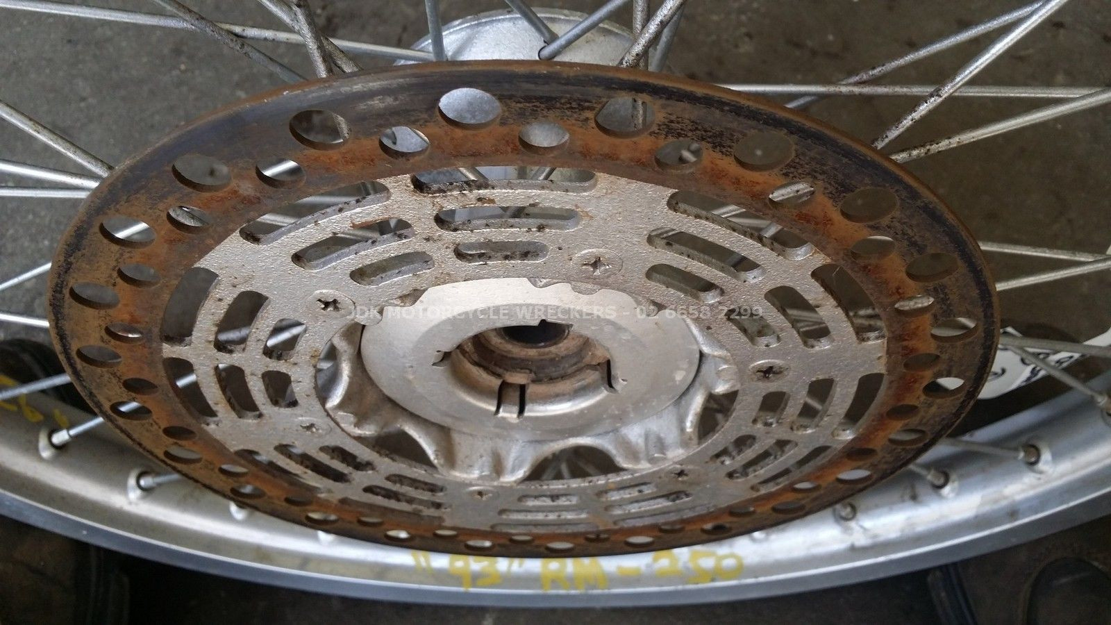 Front Brake Disc Rotor off a Suzuki RM250 RM 250 125 1993 93