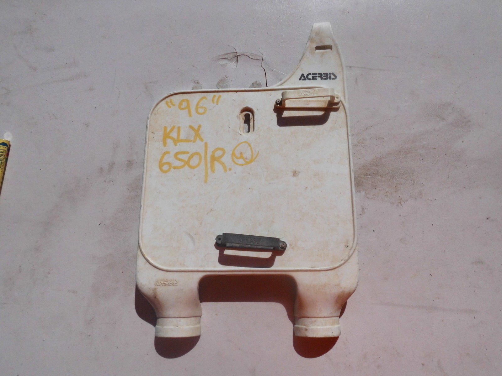 Number Plate Front Off Kawasaki KLX250 KLX 250 1995