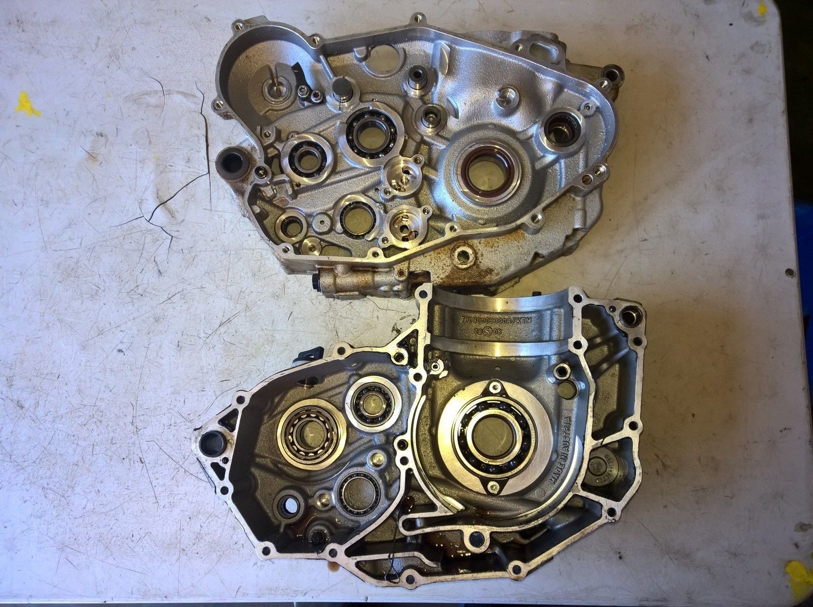 KTM 450EXC Engine Crank Cases Crankcases 450 EXC-F 2008 08