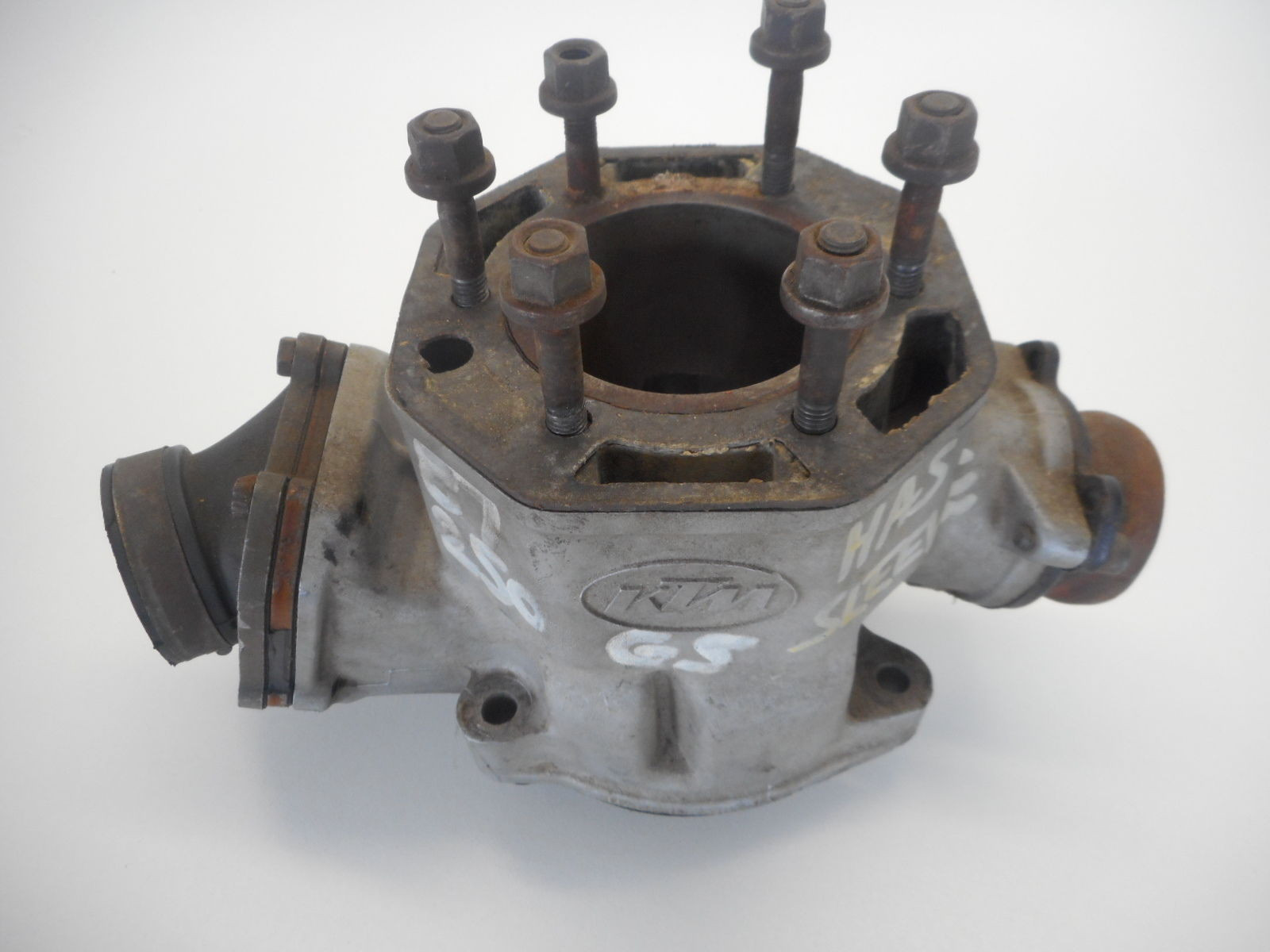 KTM 250GS Barrel Cylinder 1987 87 Reed Valve Intake Manifold