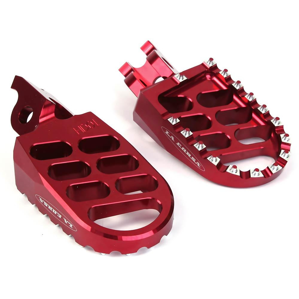 New Red Footpegs Suzuki RMZ250 RMZ450 RMZ 250 450 Foot Peg 2005-2009