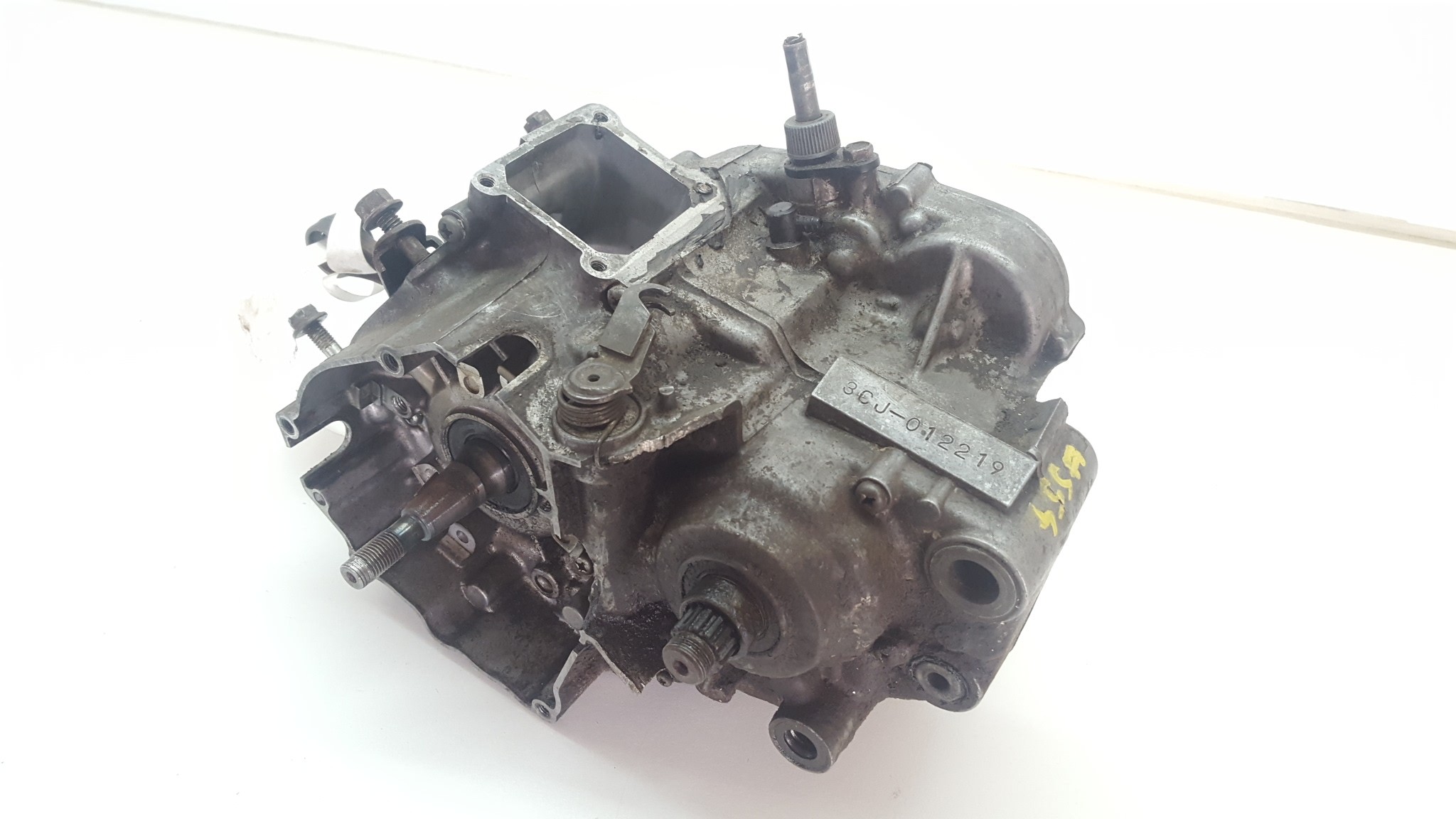 Yamaha DT200R Bottom End 3CJ 1992 92 Engine Cases Short Motor Transmission Damaged