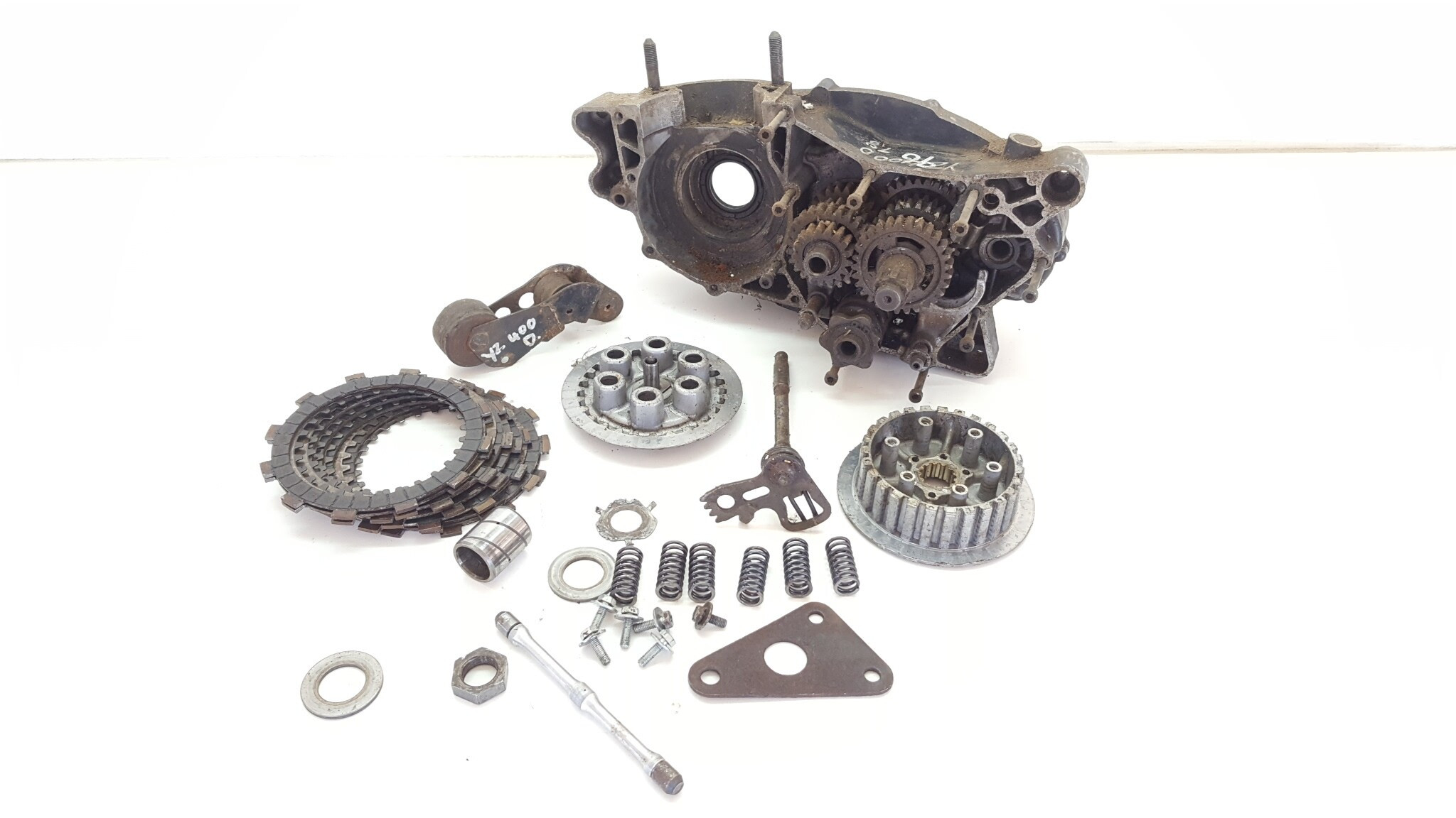 Yamaha YZ400 70's Half Bottom End Case Transmission Clutch Shift