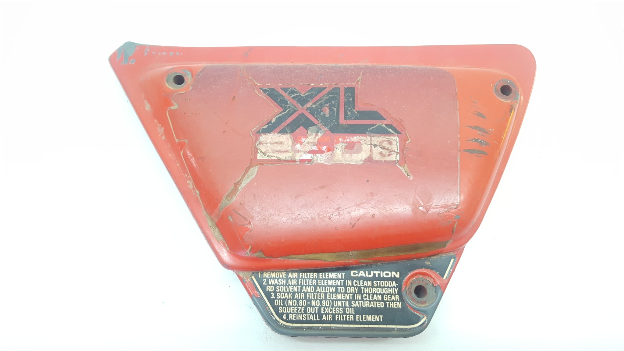 Left Side Filter Box Cover Airbox Plastic Honda XL250 XL250S XL 250