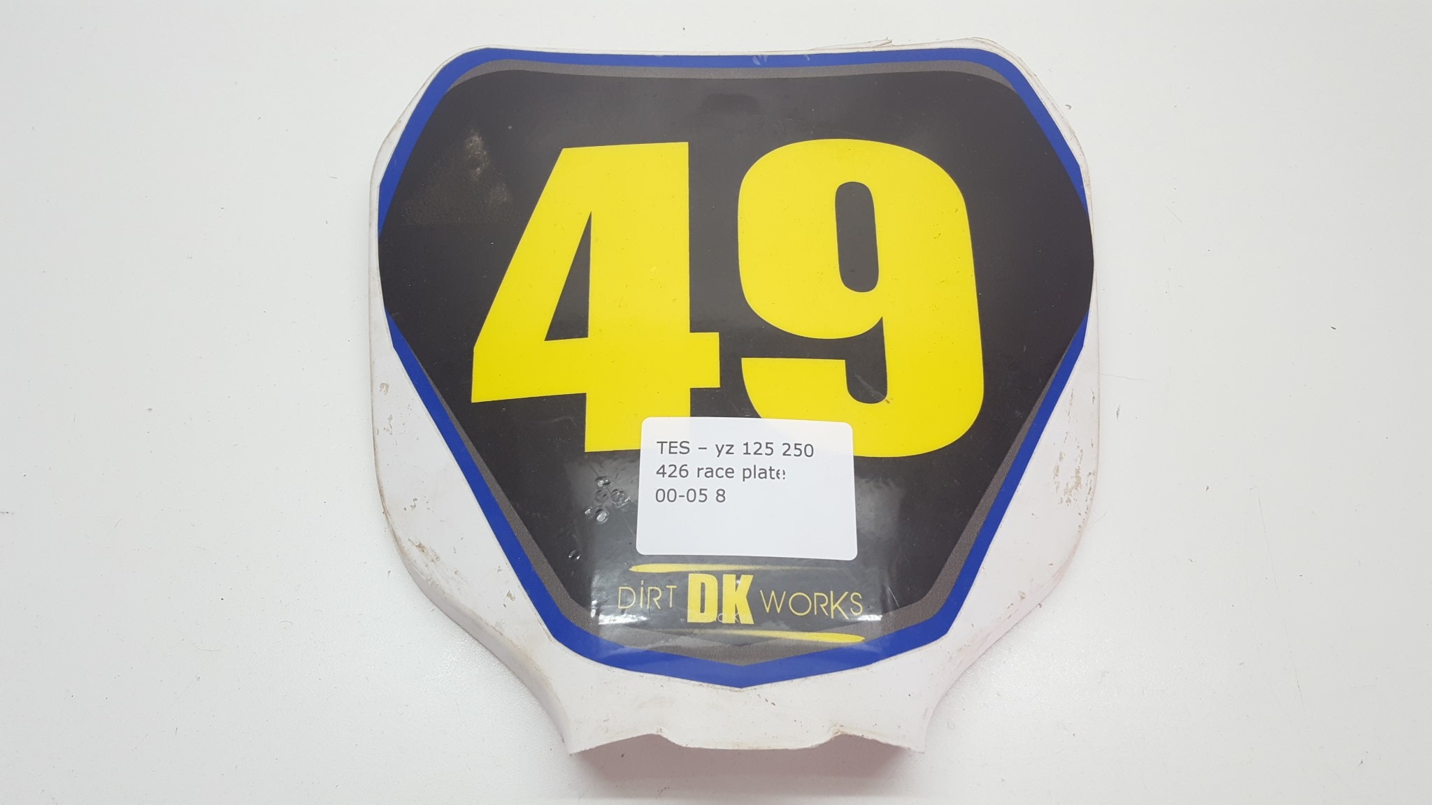 Front Race Number Plate Yamaha YZ 125 250 426 2000-2005