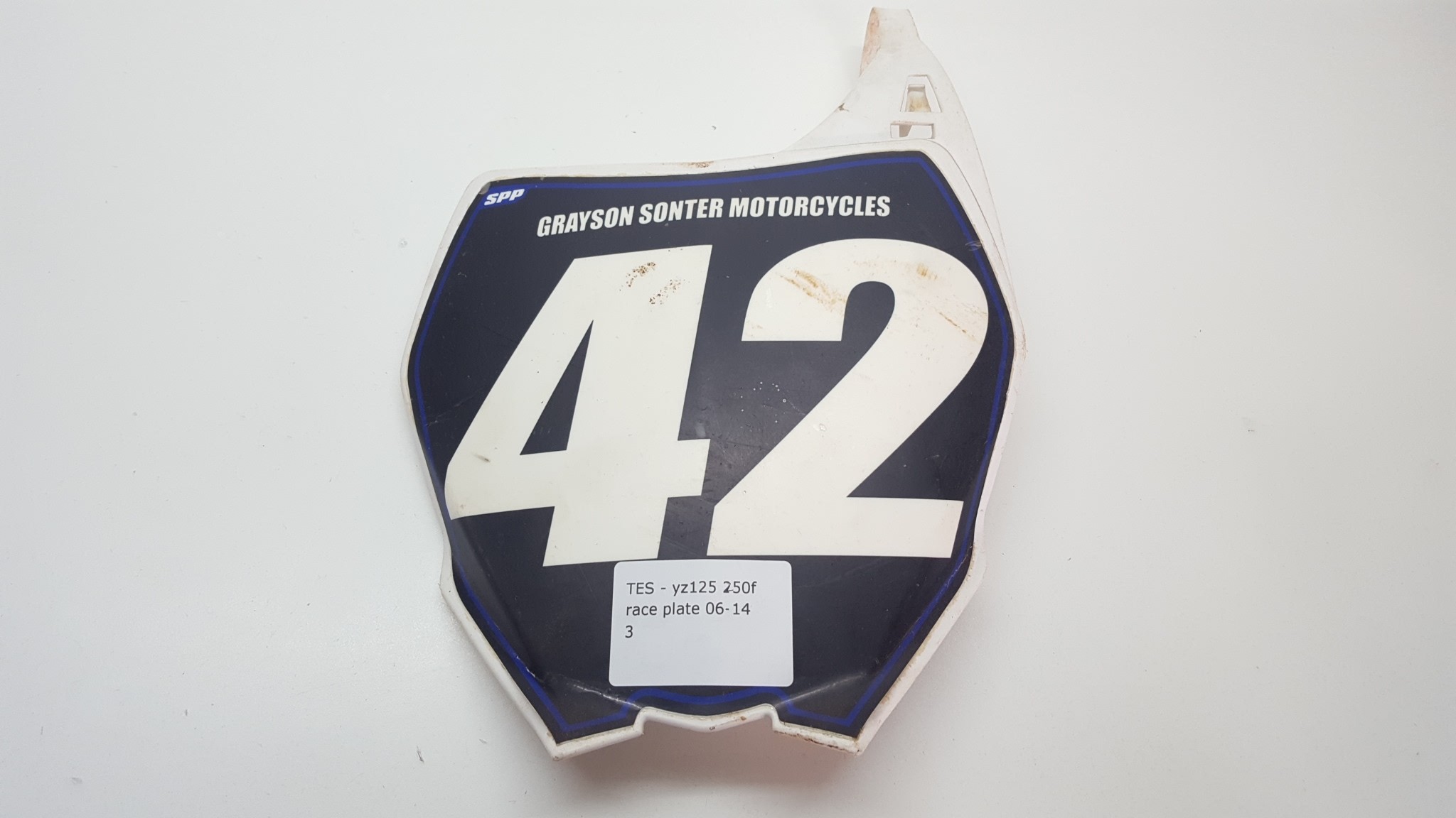Race Front Number Plate Yamaha YZ250F YZ125 YZ 125 250F 06-14