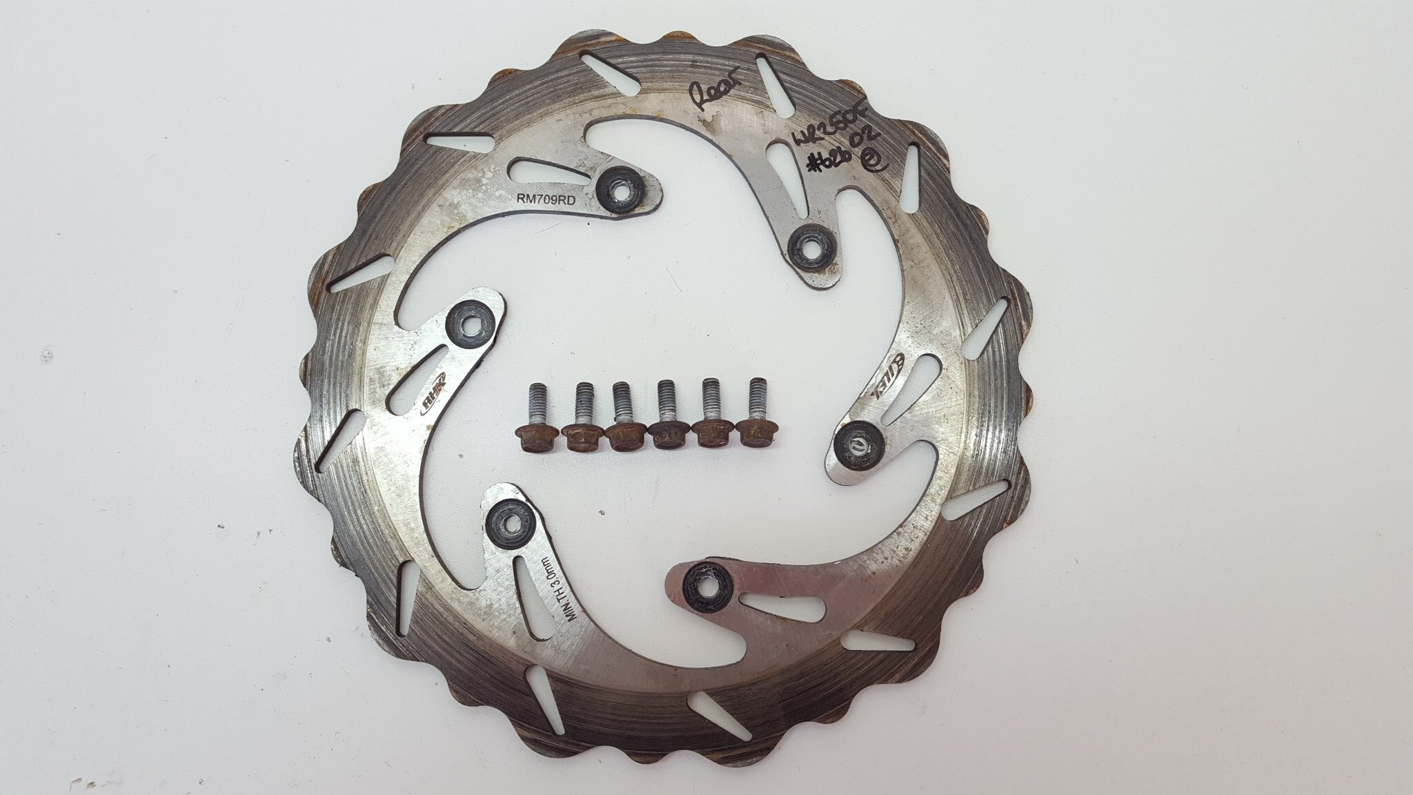 Rear Brake Disc RHK RM709RD #626 Yamaha WR250F 2002 WR YZ 125 250 400 426 02-07