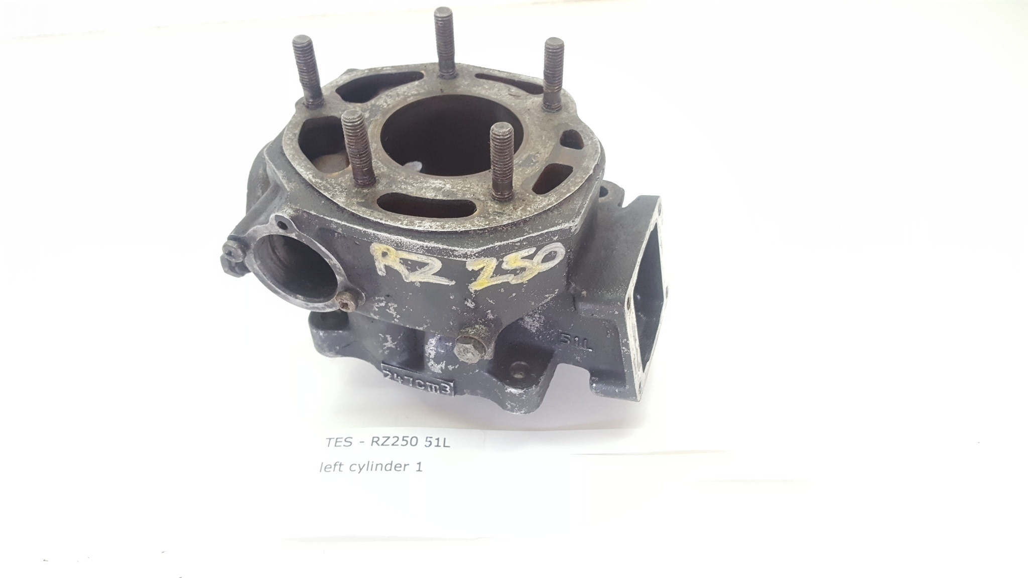 Left Cylinder Barrel Yamaha RZ250 RD250 RD 250 51L Jug Pot Bore