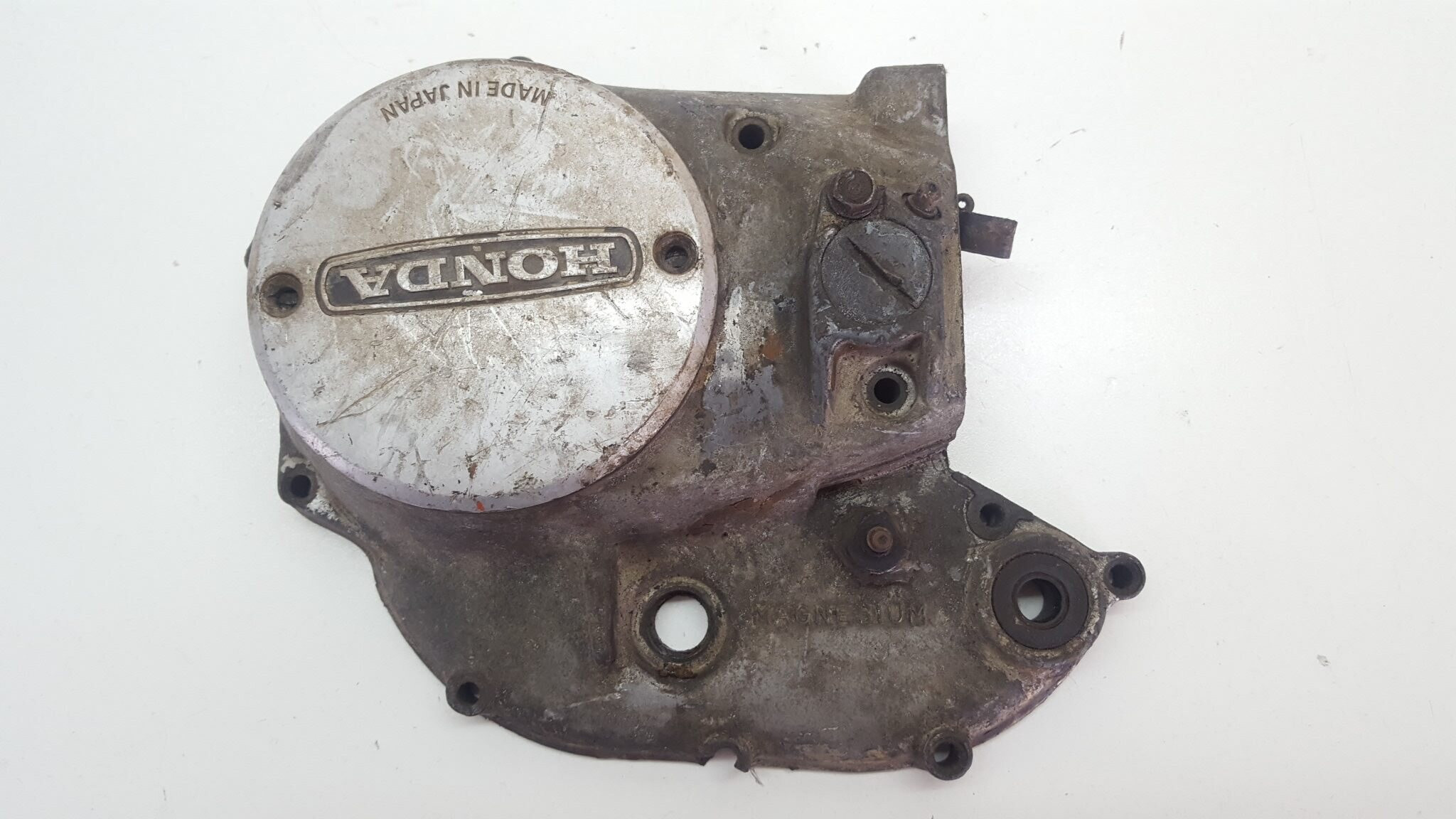 Stator Cover Honda XL175 XL 175 Left Alternator Generator Crankcase Clutch Worm #1