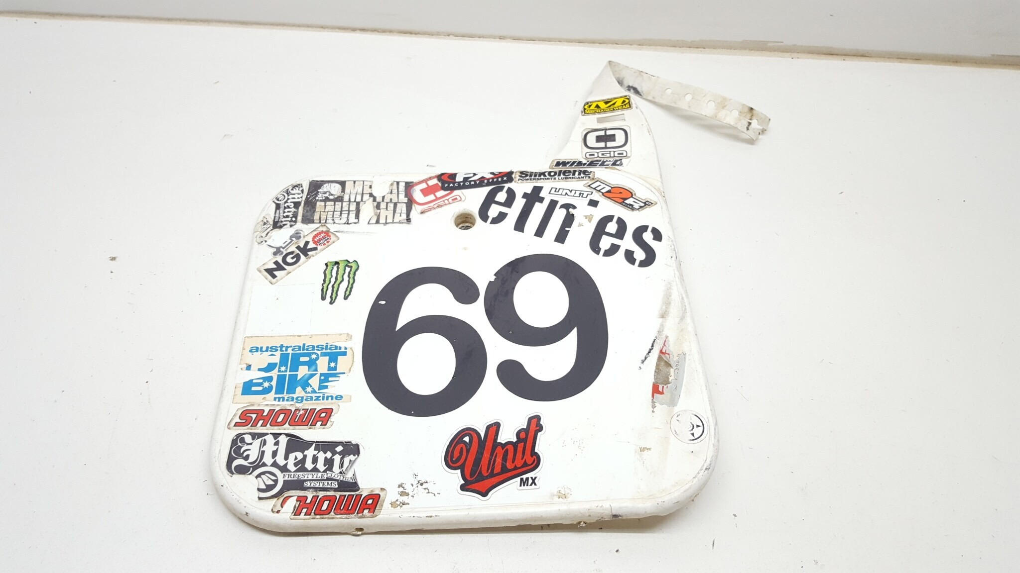 Race Front Number Plate Honda CR125R 1991 250 500 90-91 #662