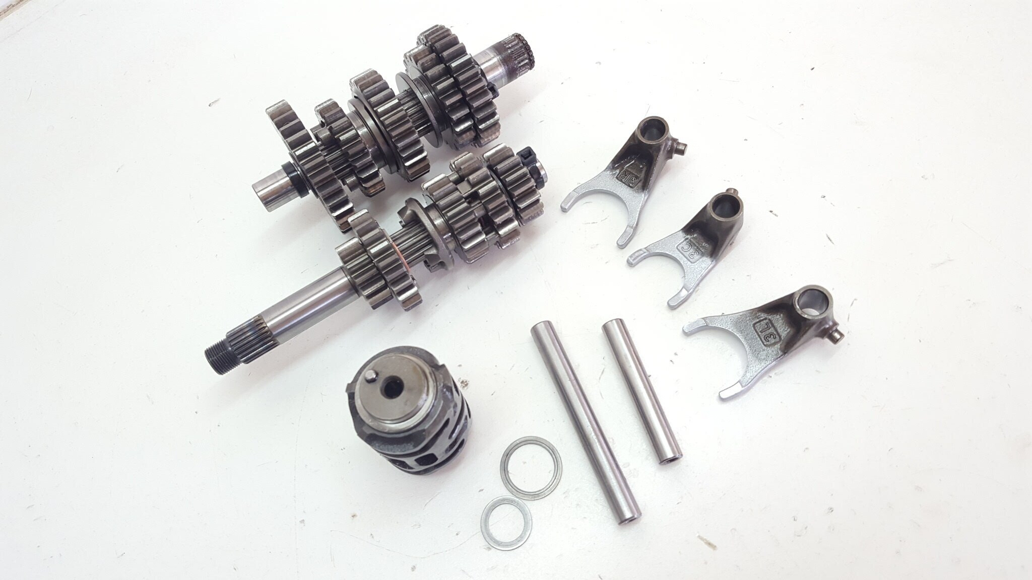 Transmission Gearbox Gears Forks Drum Honda CRF150R 2009 07-19 #649