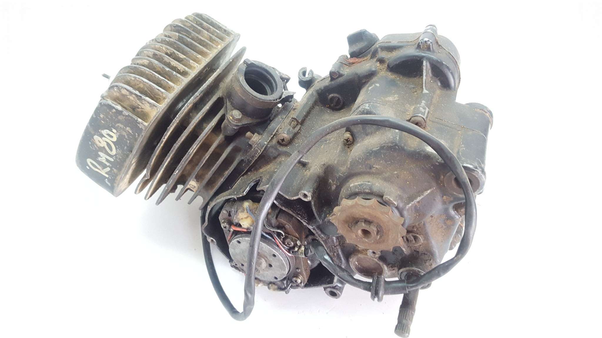 Motor Engine Suzuki RM80 79cc Suspected 1982 Bottom Top End Cases Transmission