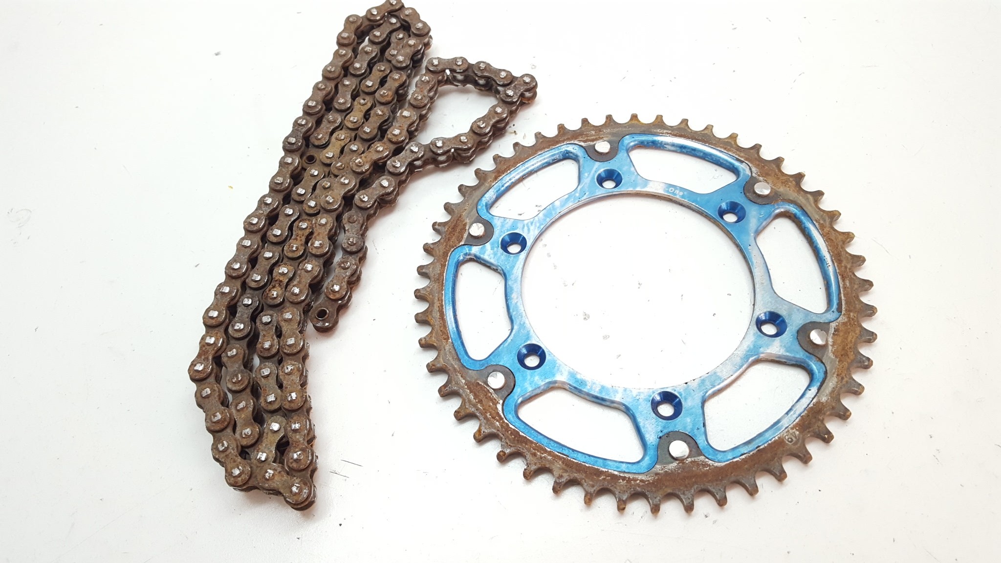 Chain & Rear Sprocket Yamaha YZ250 2001 YZ 250 #683