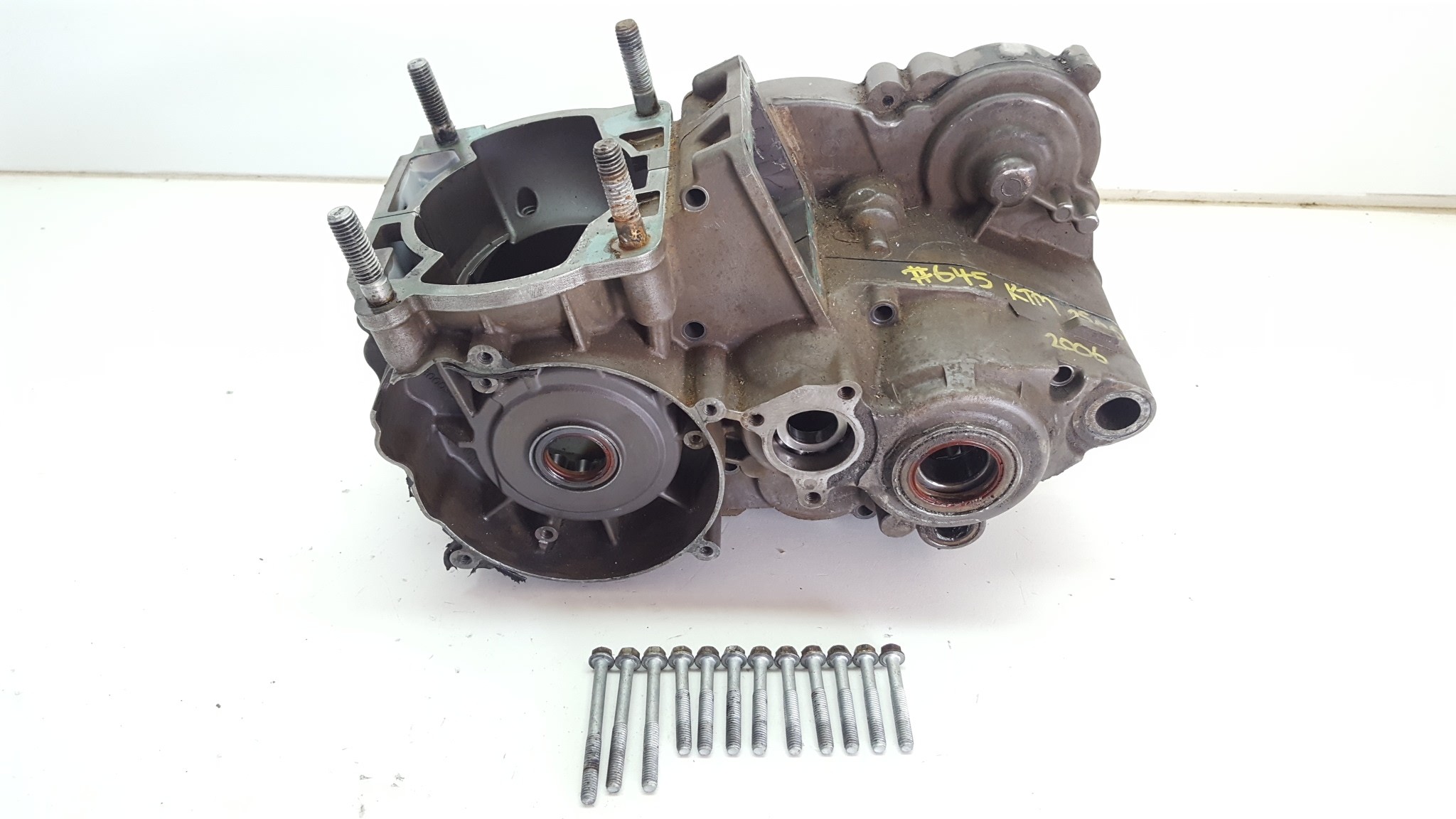 Crank Centre Engine Cases KTM 250SX 250 SX Crankcases Repaired 2003-2016 #645