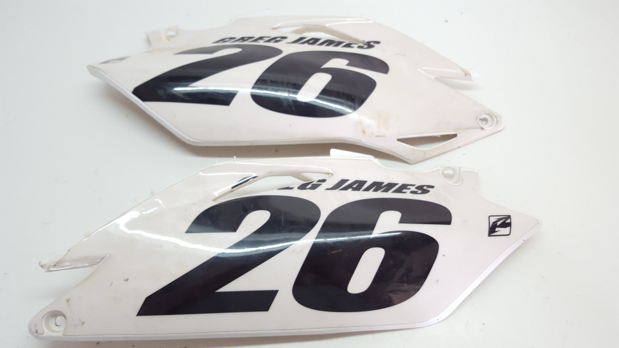 Side Covers White Honda CRF250 2011 Side Covers #SES