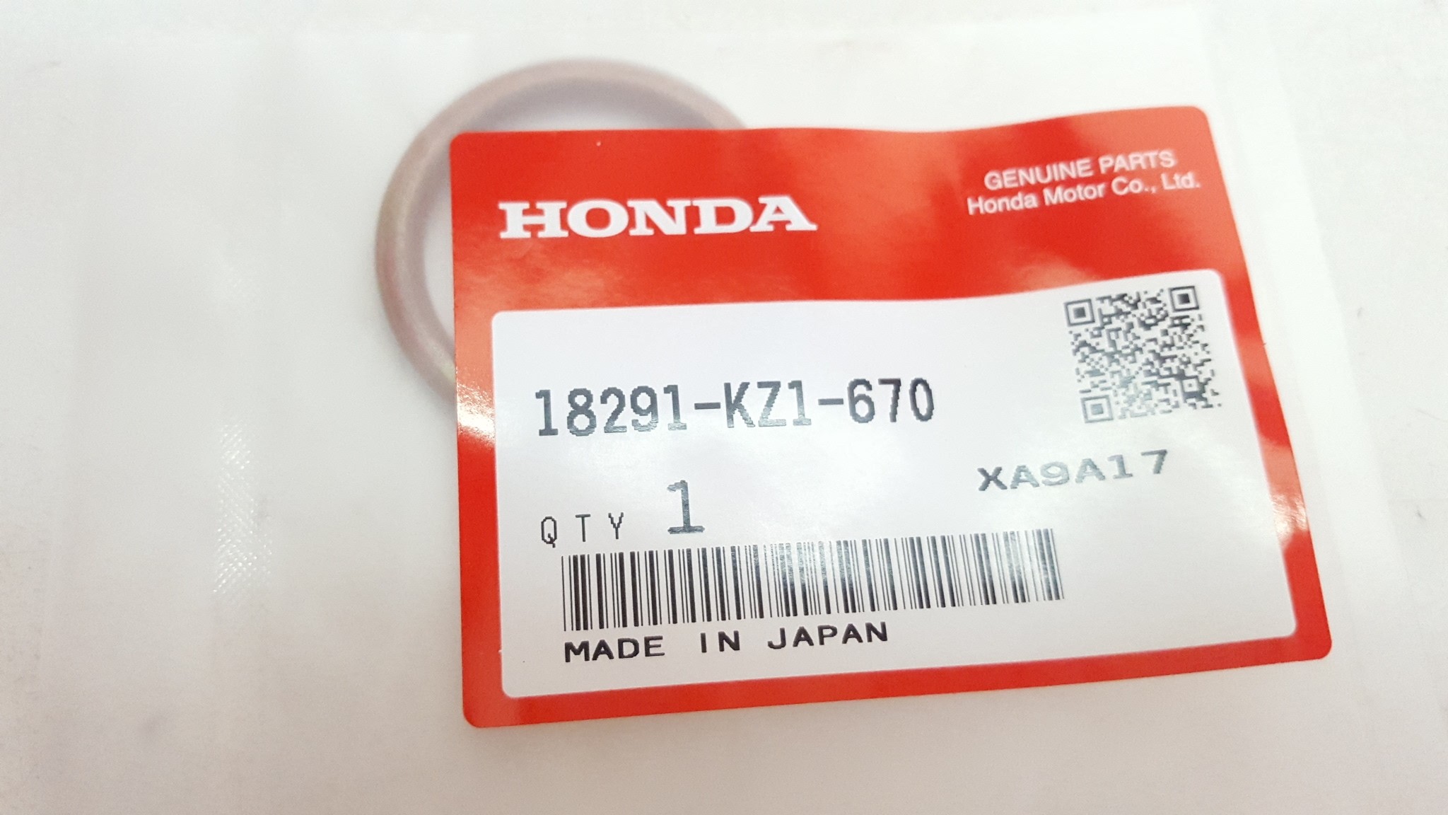 Brand New Genuine Honda Exhaust Pipe Gasket CRF150RB CRF150R CRF100F CRF80R XR250 XR250L XR200R XR100R XR80R XR CRF #NHS