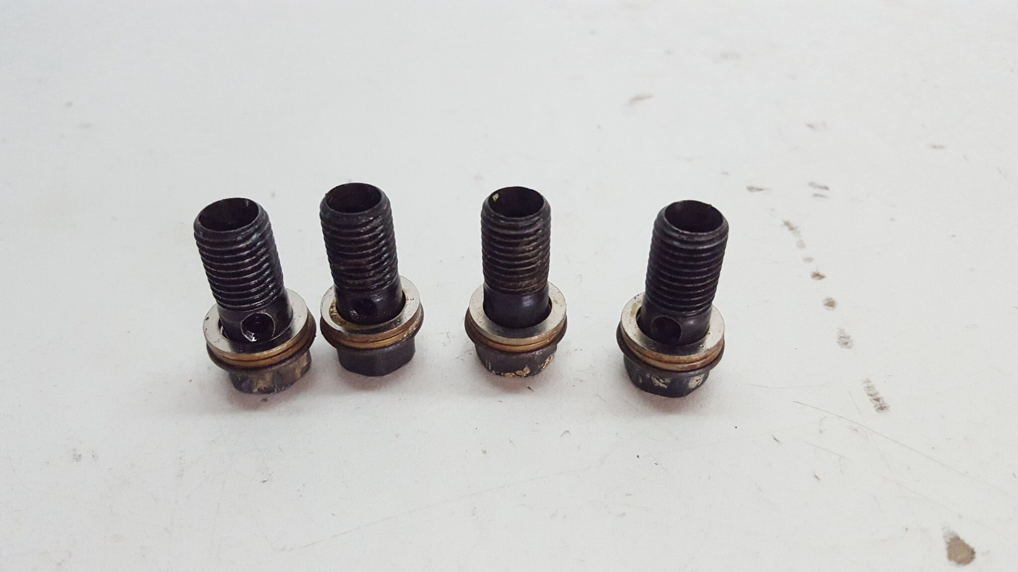 Caliper Banjo Brake Bolts Bleeder Screws Honda XR600 1994 XR 600 94 #P40