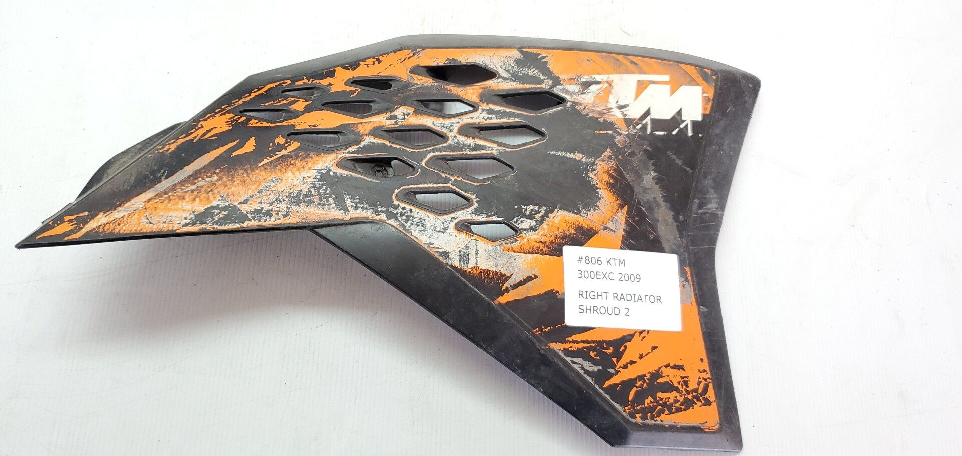 Right Radiator Tank Shroud Spoiler 2 KTM 300EXC 2009 300 EXC #806