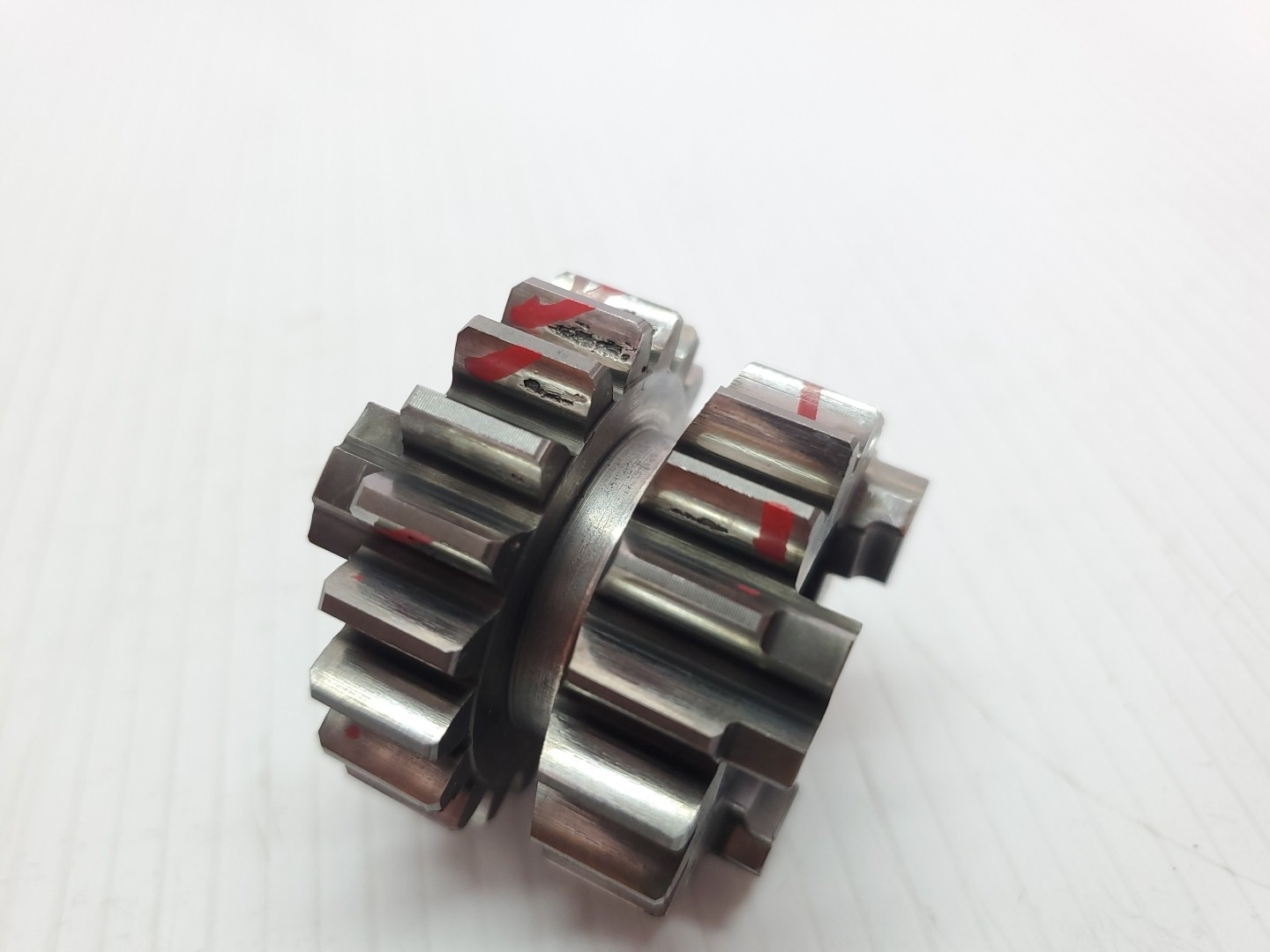 KTM 125SX 2002 Main Shaft Sliding Gear 3/4 17/19-T WORN 125 SX 99-05 EXC 125 99-16 #JGES
