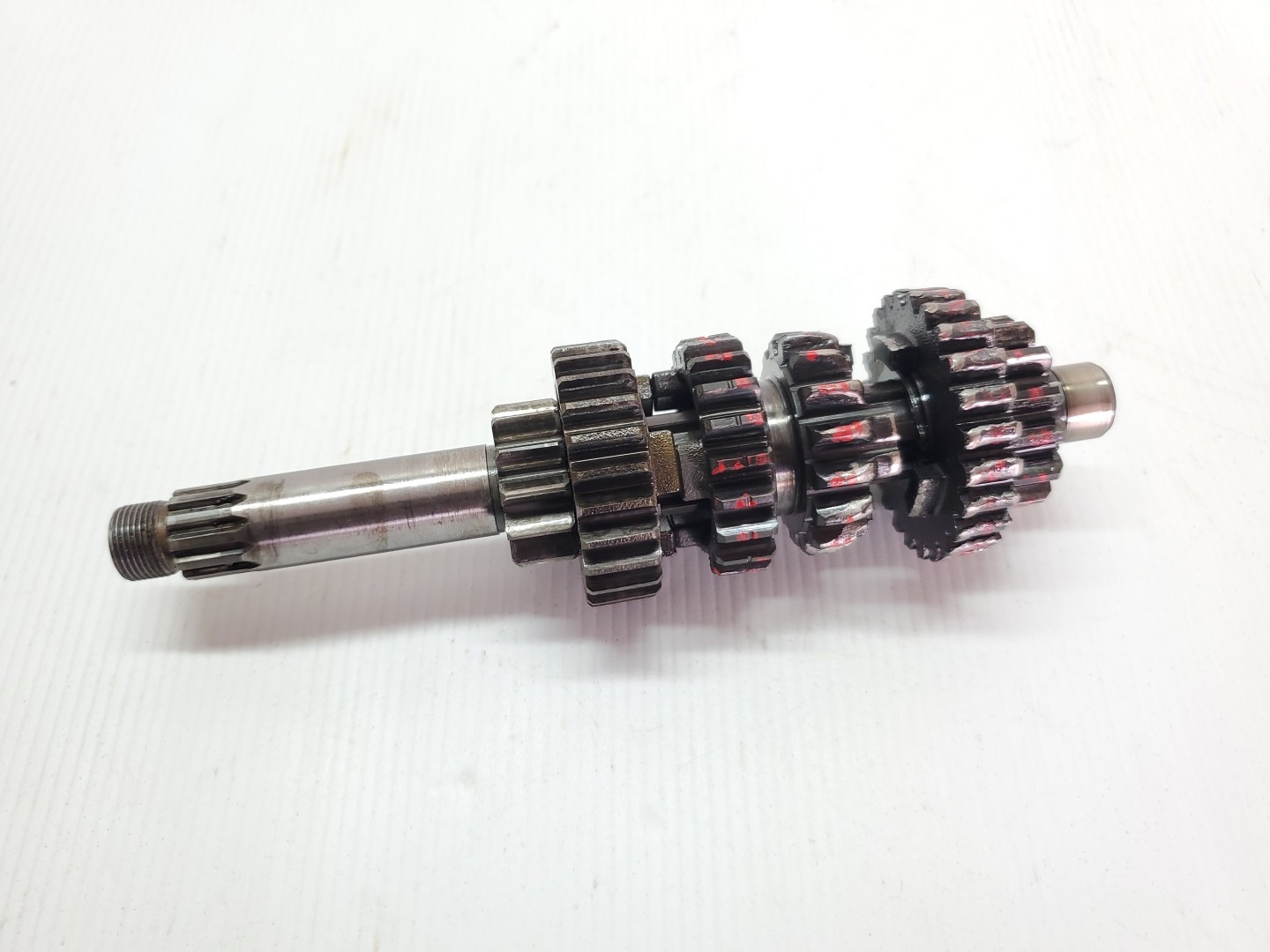 Yamaha IT200 1986 Damaged Transmission Main Axle & 5th Pinion Gear 25-T Only 84-86 #882