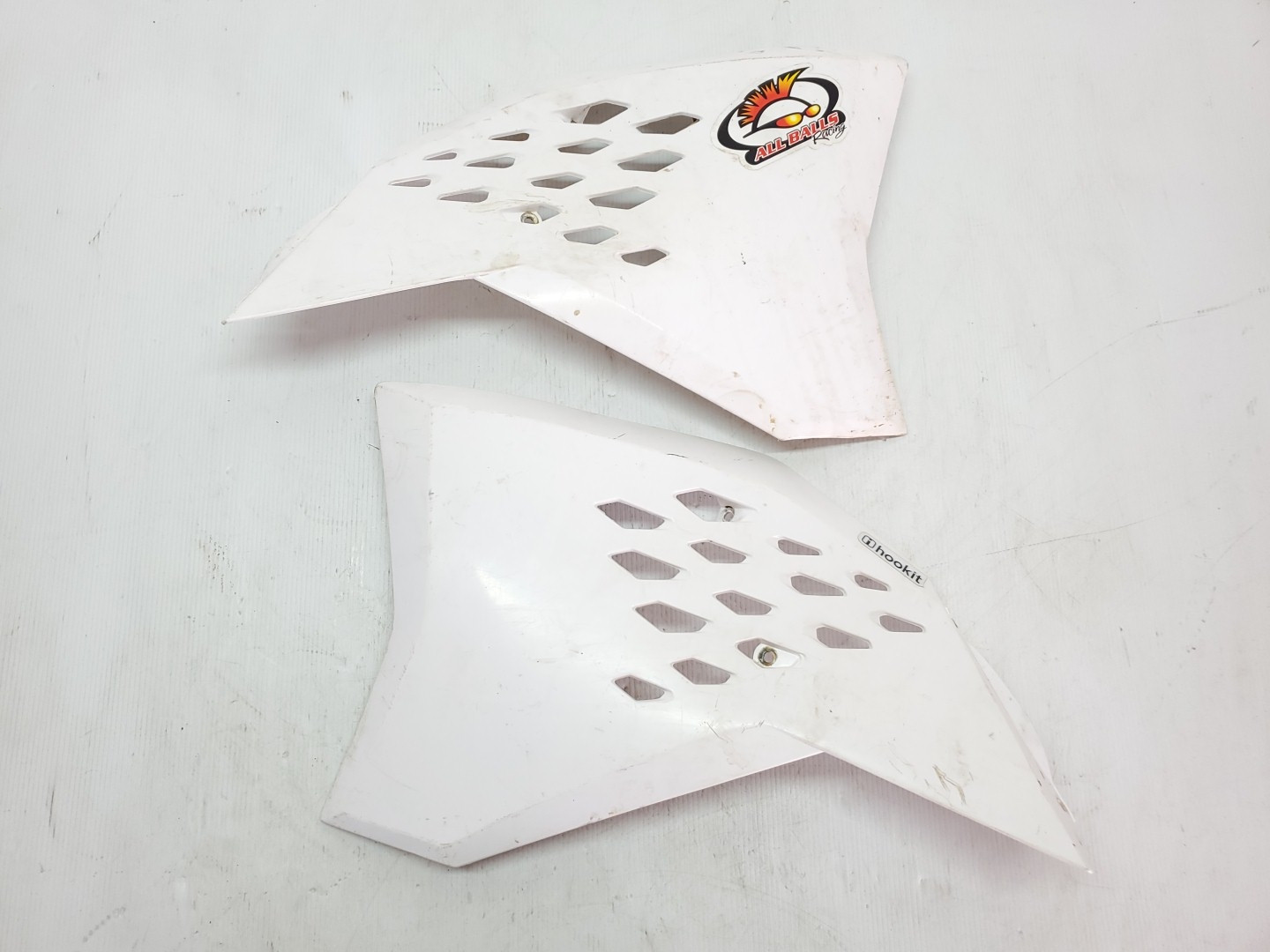  KTM 125SX 2007 Radiator Shrouds Pair Spoiler Set 125 250 / 250 450 SX-F SX #884