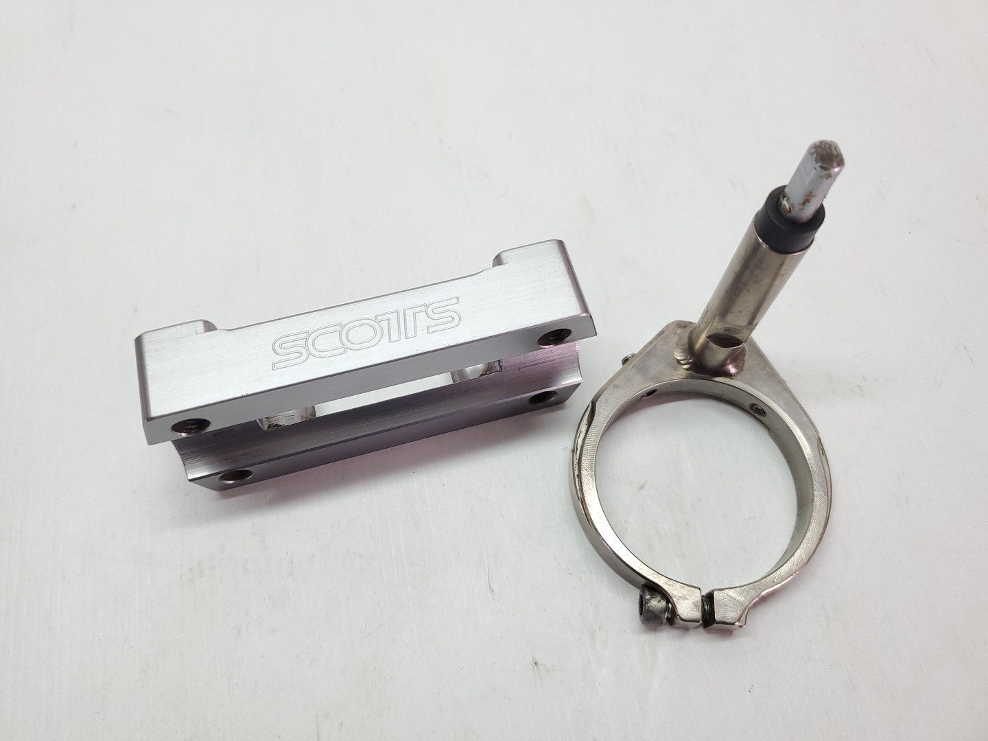 KTM 400EXC 2009 Steering Damper Mount & Pin Holder EXC 09 #887