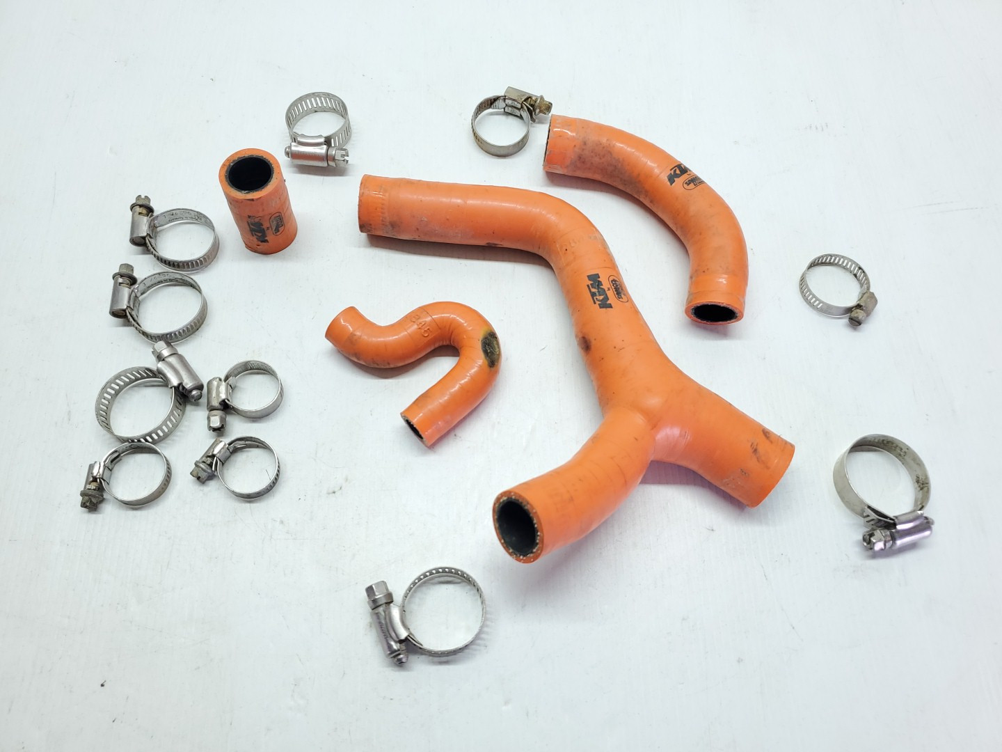 KTM 400EXC 2009 Damaged Radiator Hose Kit 400 450 530 EXC 09 #887