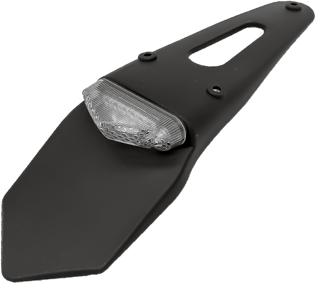 Universal Enduro Number Plate Brake Tail Light LED Holder Rego Tidy Rear New