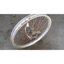 Front Wheel Hub Spokes Rim off a Suzuki DR TS 250 1985 85