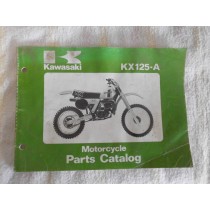 Kawasaki KX125-A Motorcycle Motor Bike Parts Book Catalog Catalogue Microfiche