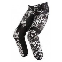 Oneal Element Adult Pants in Wild Black & White Size 38