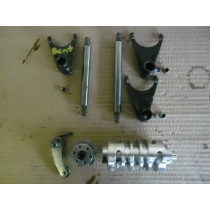 KTM 520EXC 520 EXC SX 400 450 525  02 Gear Shift Drum Selector Forks Shaft Rail