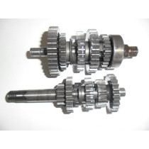 SUZUKI DS80 DS 80 Transmission Gearbox Gear Box Cluster Input Output Shaft Dogs