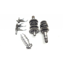 Gearbox Assembly 5spd Husqvarna TC250 TE TC SMR 250 07-09 Gear Shaft Fork Shift Drum Selector
