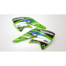 Radiator Shrouds Pair Kawasaki KX250F KXF KX 250F 250 Suzuki RMZ250 RMZ Green Left Right Side Covers Plastic 2004-2005