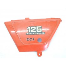 Suzuki TS125 Orange Left Frame Side Cover 1 TS 125 1979 + Other Years