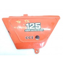 Suzuki TS125 Orange Left Frame Side Cover 3 TS 125 1979 + Other Years