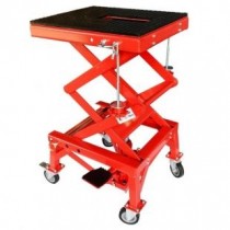 Red Dirt Bike Motorcycle Scissor Lift Stand 300LB 136KG Capacity