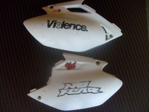 Yamaha WR450 F WR450 Left Right Side Covers 5TJ-21711
