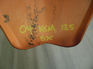 KTM SX125 SX 125 04 Front Guard Fender Mud Mudguard
