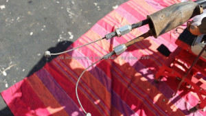 Throttle Cables off a Honda CRF230F CRF230 CRF 230 F 2008 08