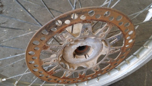 Front Brake Disc Rotor off a Suzuki RM250 RM 250 125 1990 90