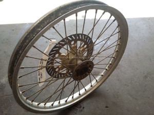 Front Wheel Hub Spokes Rim Off A Husqvarna WR250 WR 250 360 1991 91